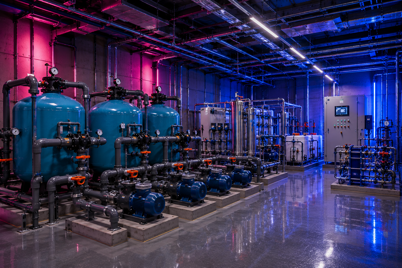 Swimming pool filtration and recirculation systems